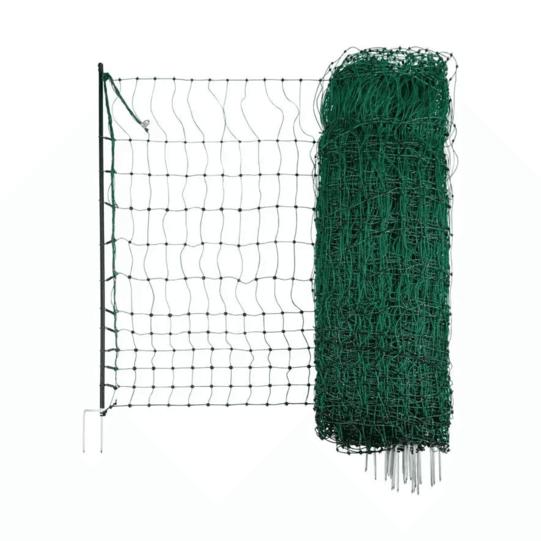 Filet E volaille 50m vert, 106cm, double pointe