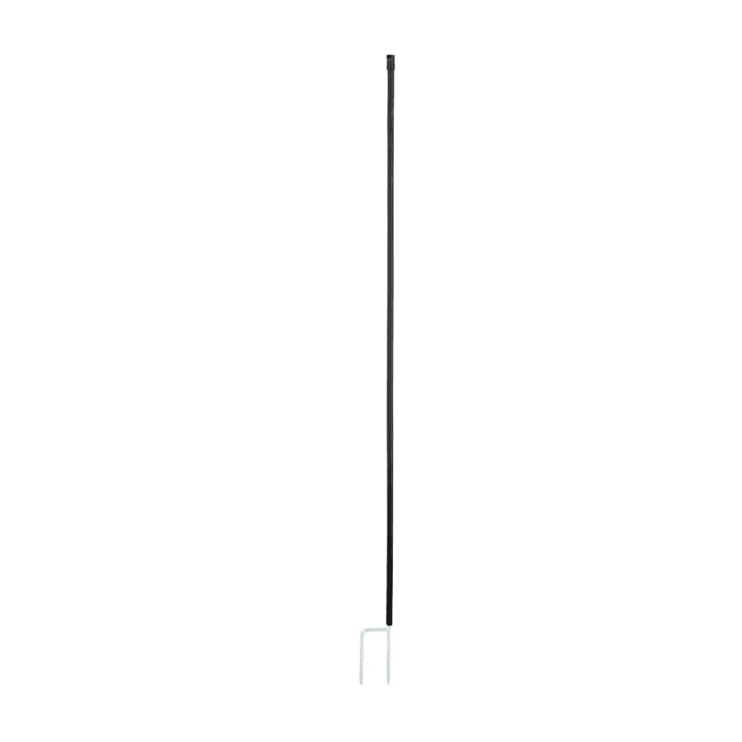 Poteau de remplacement 106 cm double pointe pour filets à volailles, noir