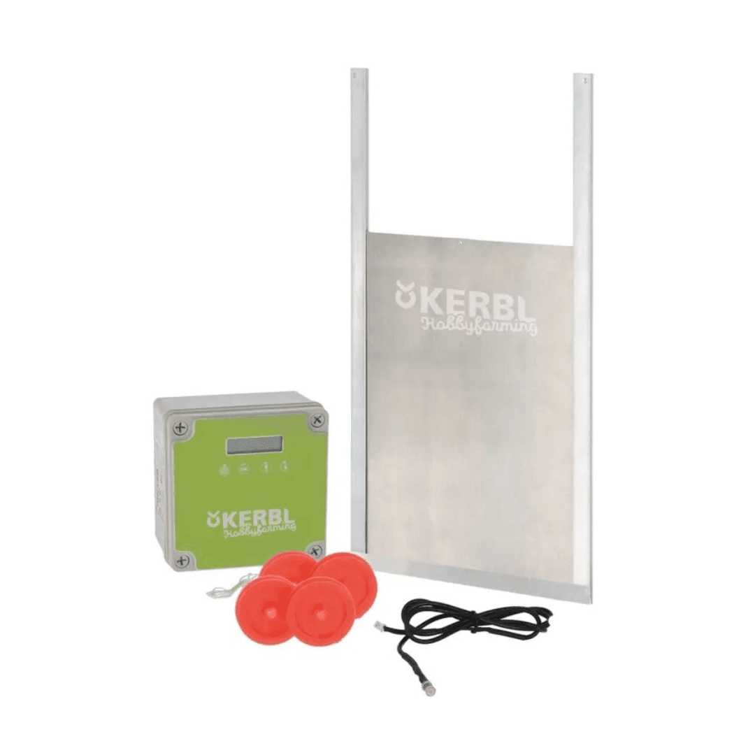 Kit complet porte poulailler automatique, 30X40cm, taille M