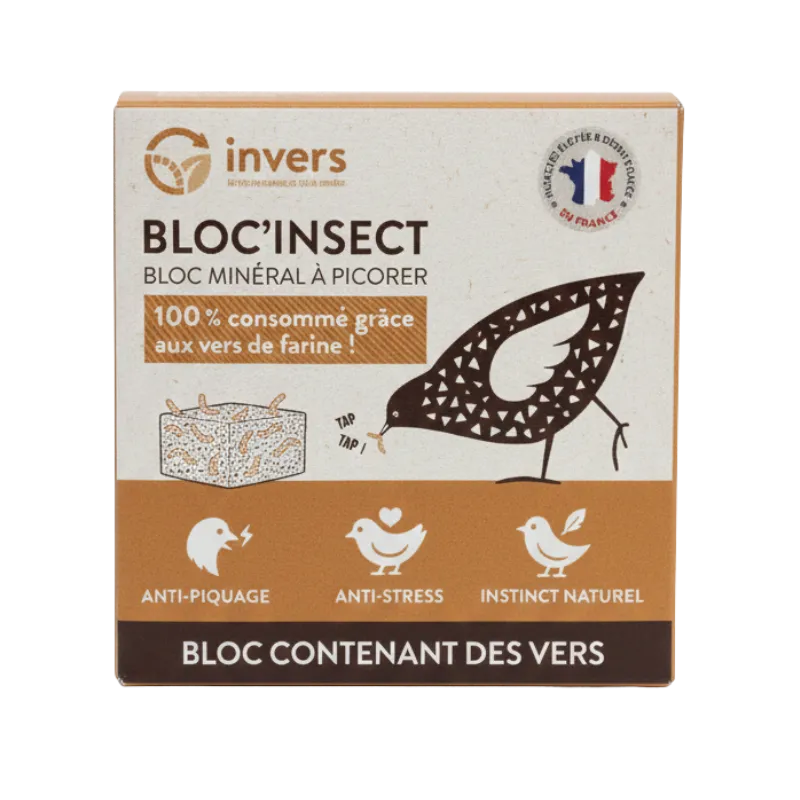 Bloc à picorer aux vers de farine 900g