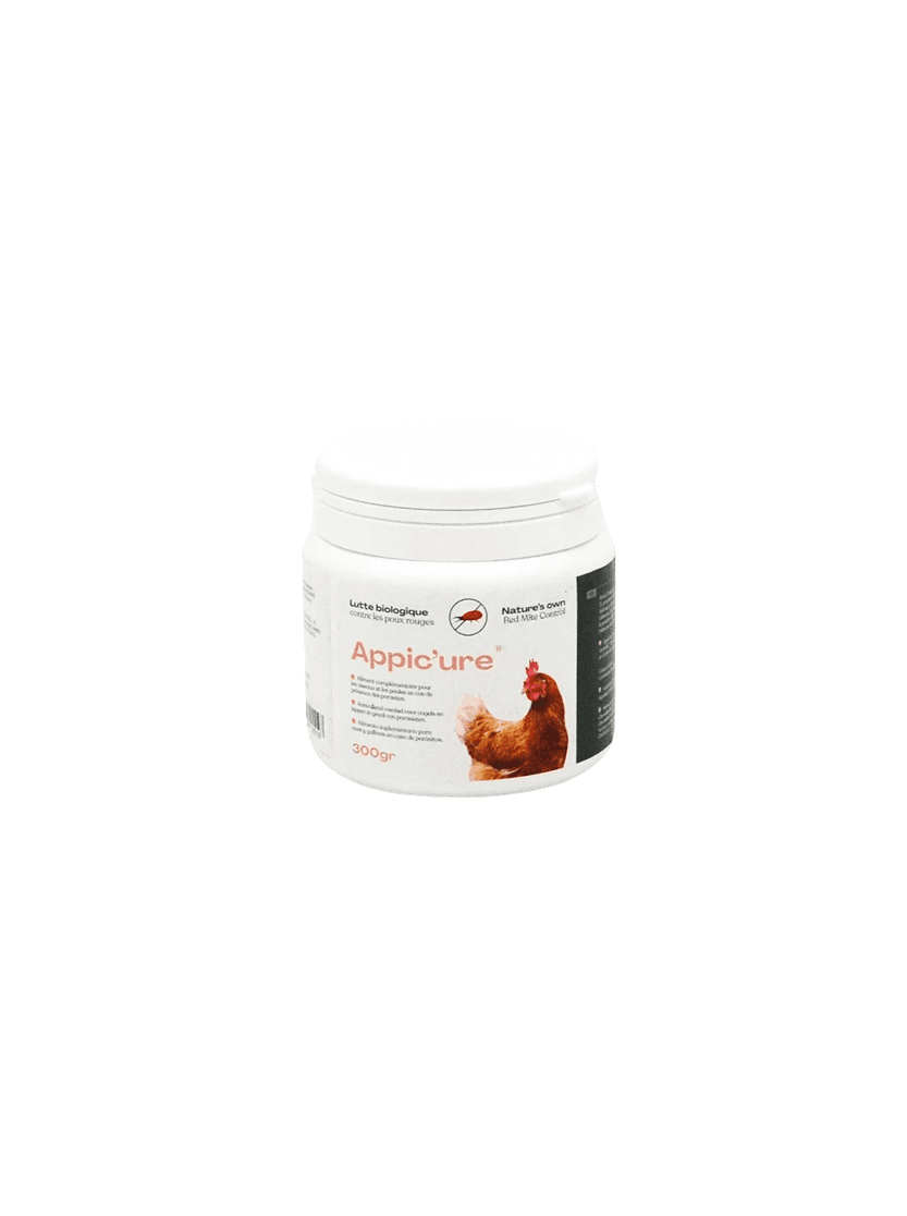 Répulsif poux rouge en poudre pour volailles Appic’ure 300g