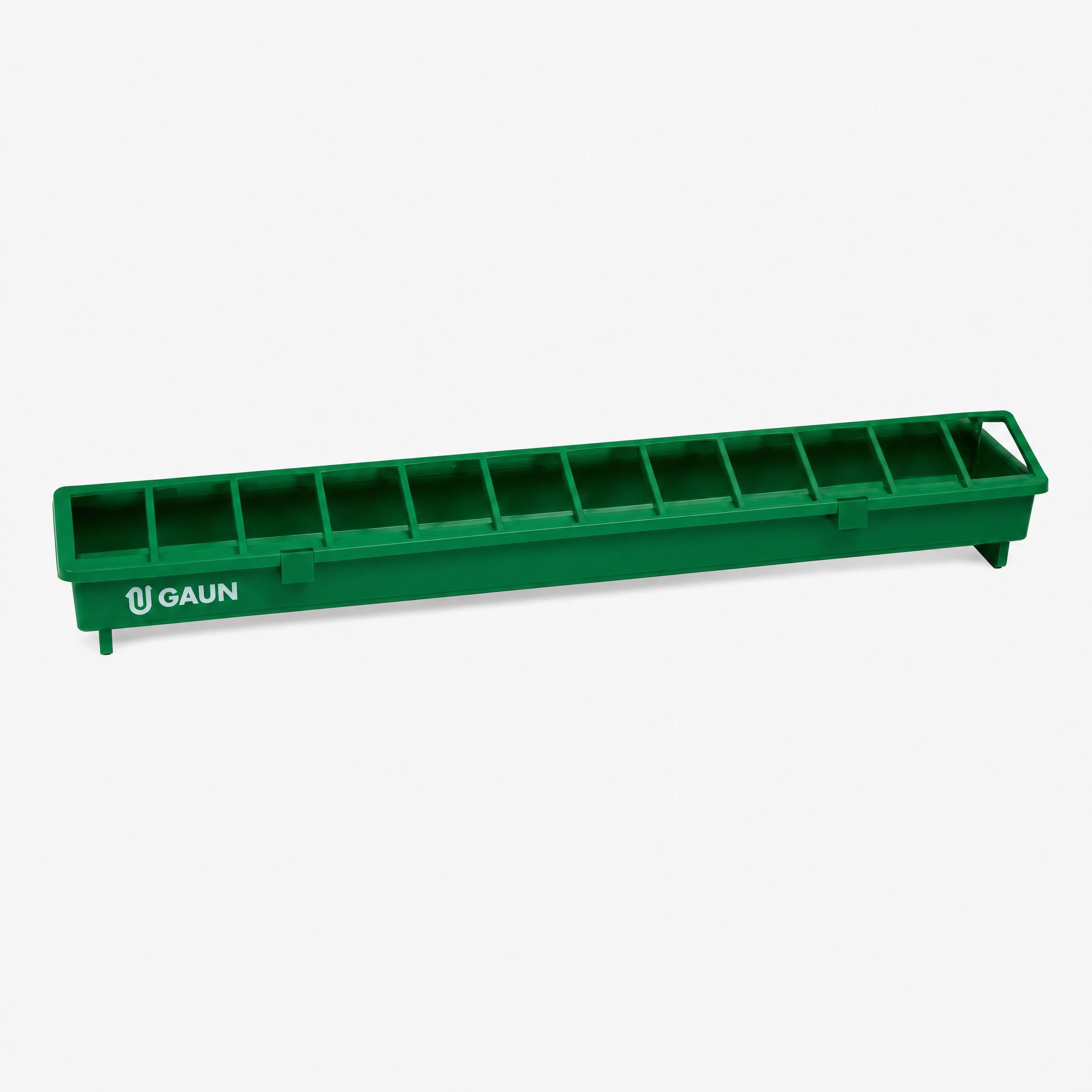 Mangeoire eco poule 10x40 cm vert
