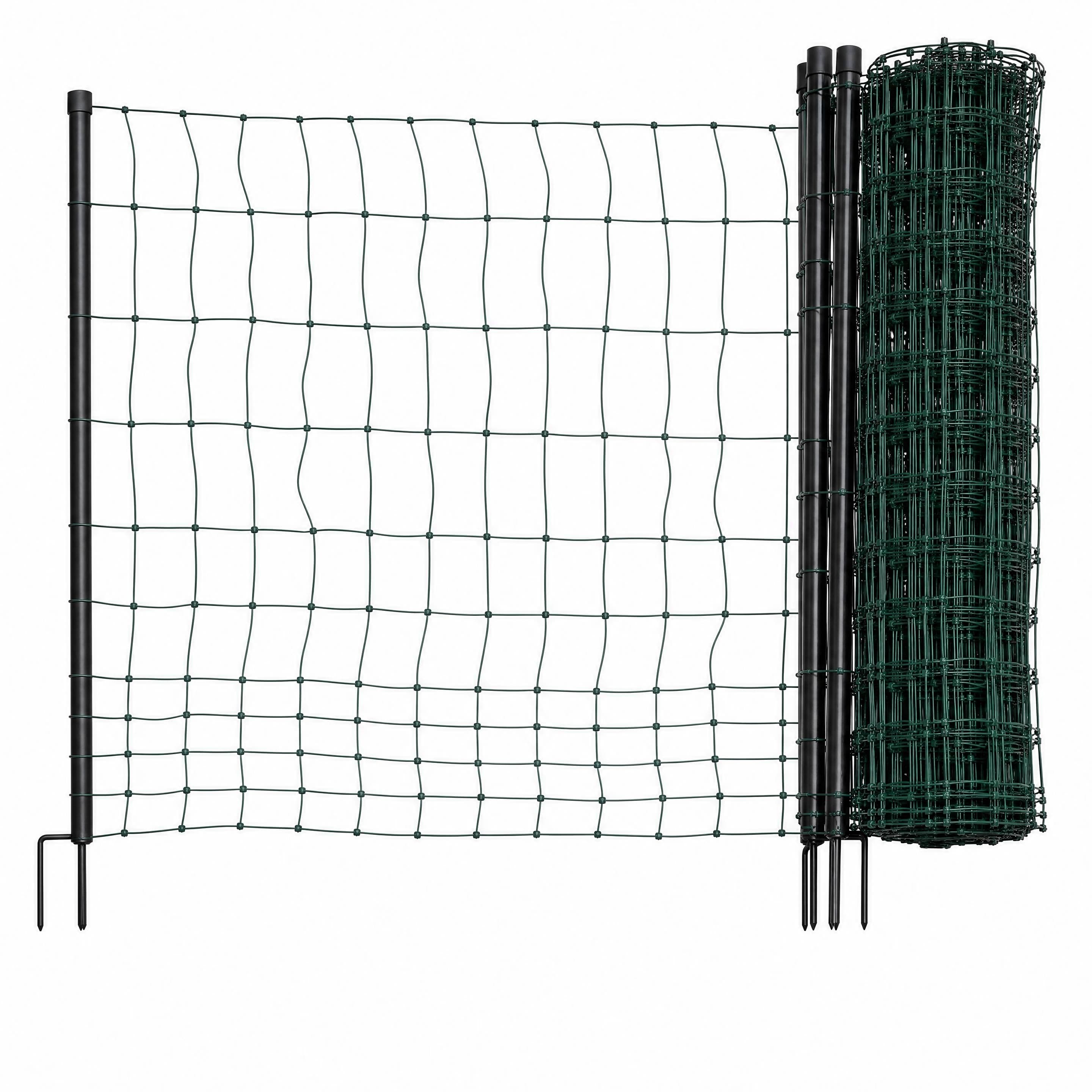 Filet volaille 50 m, 106 cm double pointe vert sans élec.