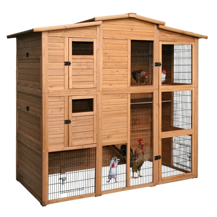 Maison pour poules bois, 222X115X200cm