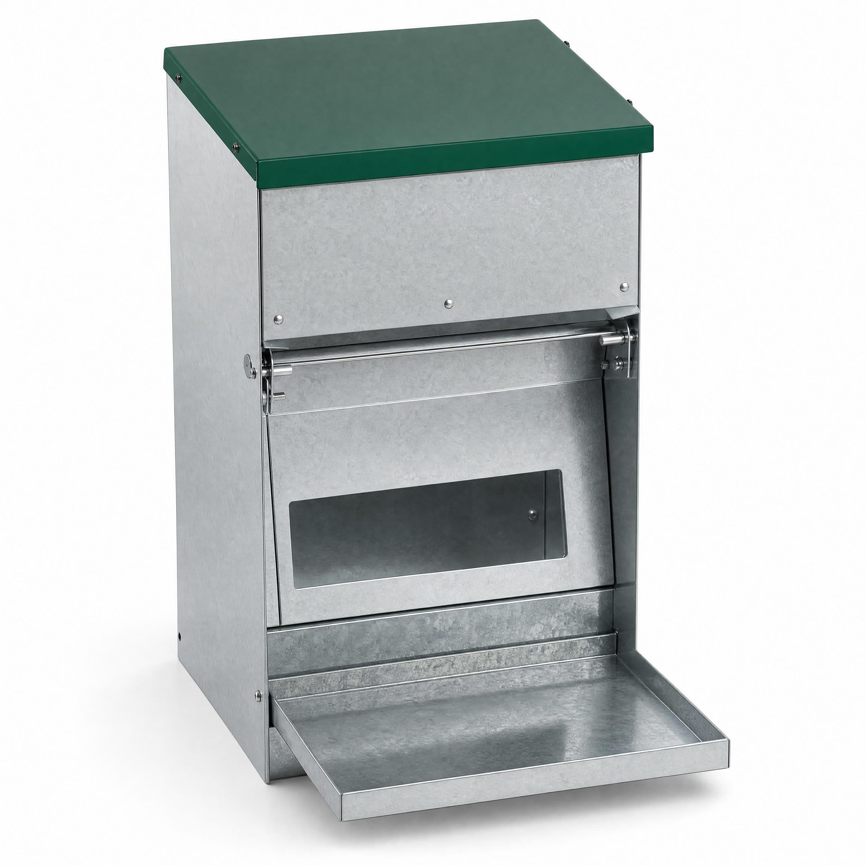 Nourrisseur automatique pour volailles avec clapet à pédale